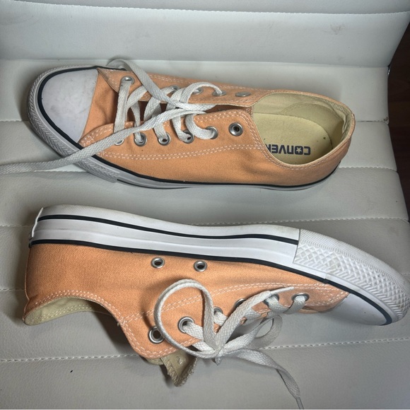 Converse Peach Low-Top Sneakers - Picture 3 of 9
